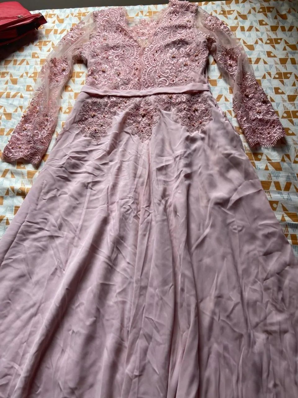 vestido de festa lilás