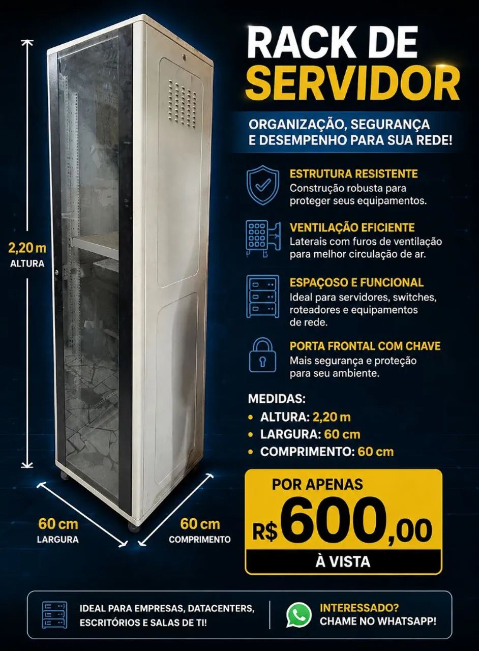 Rack servidor usado