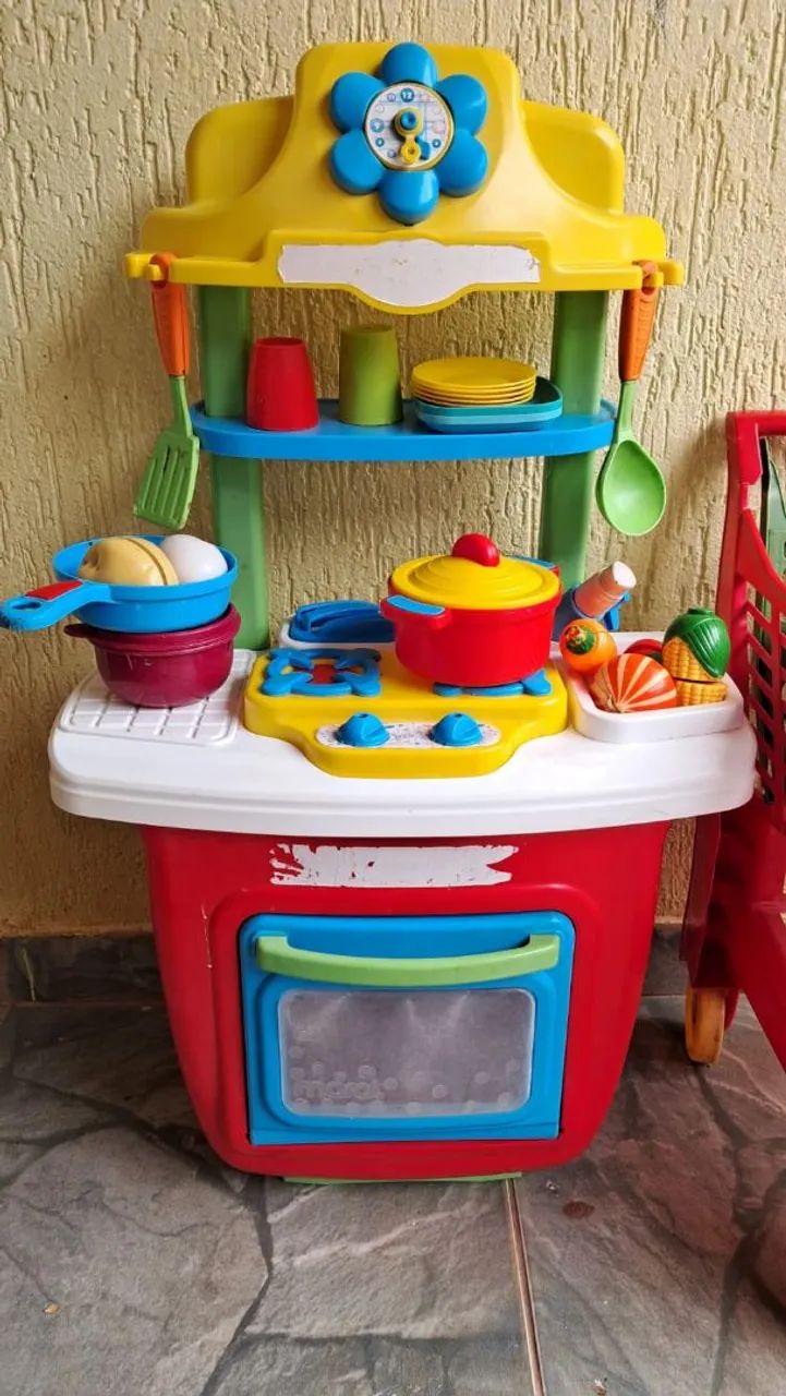 Fogão  de brinquedo + acessórios  - Foto 2