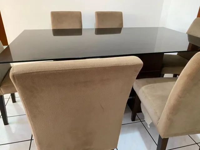 MESA DE JANTAR EM ÓTIMO ESTADO - 6 LUGARES  - Foto 5