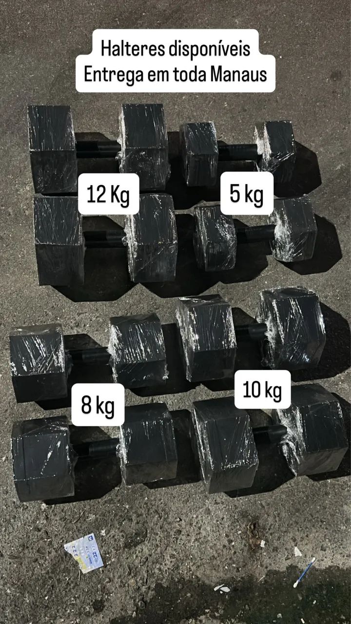 Halteres para treinar em casa 