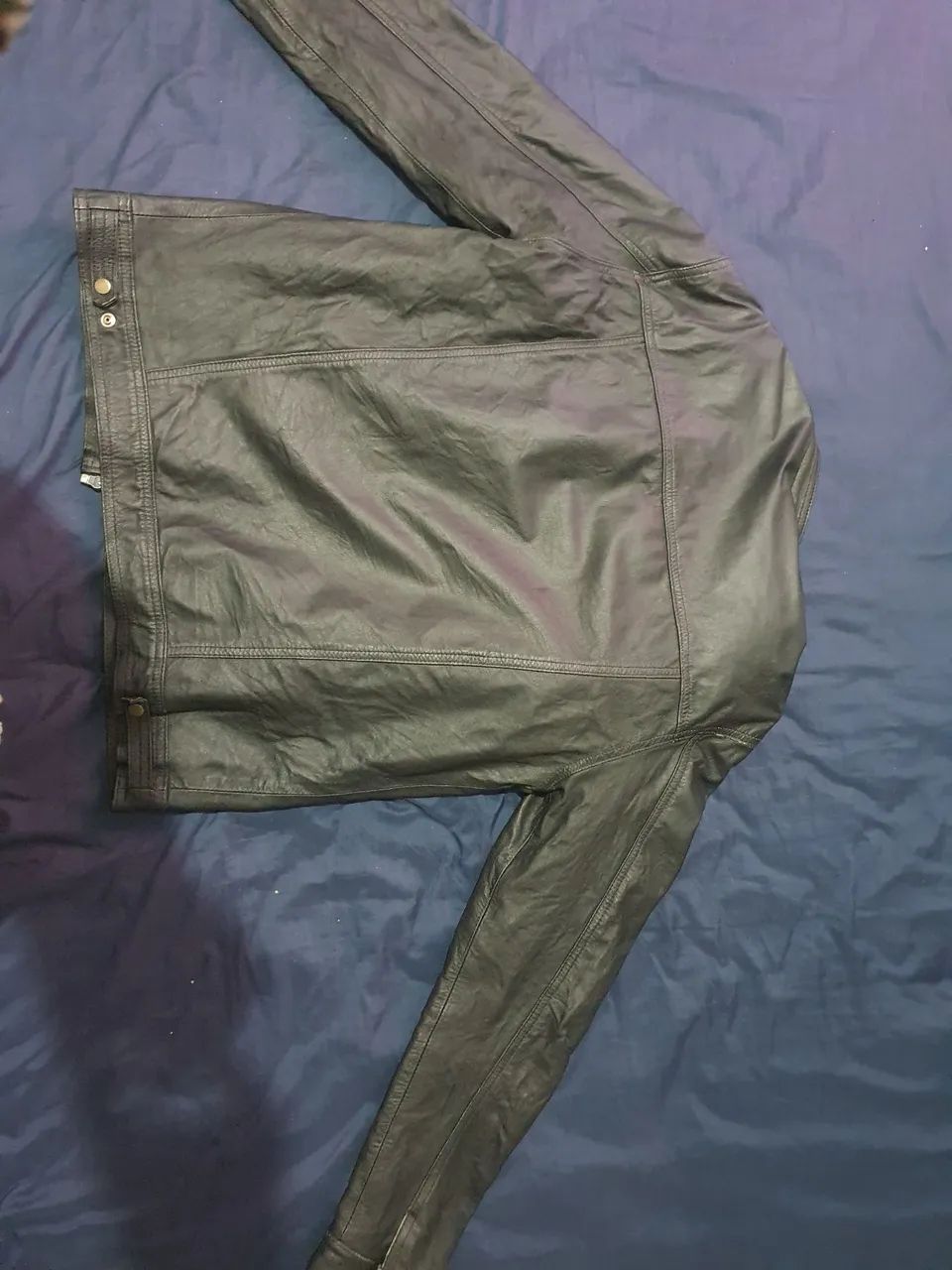 Jaqueta de couro legítimo slim - Foto 2
