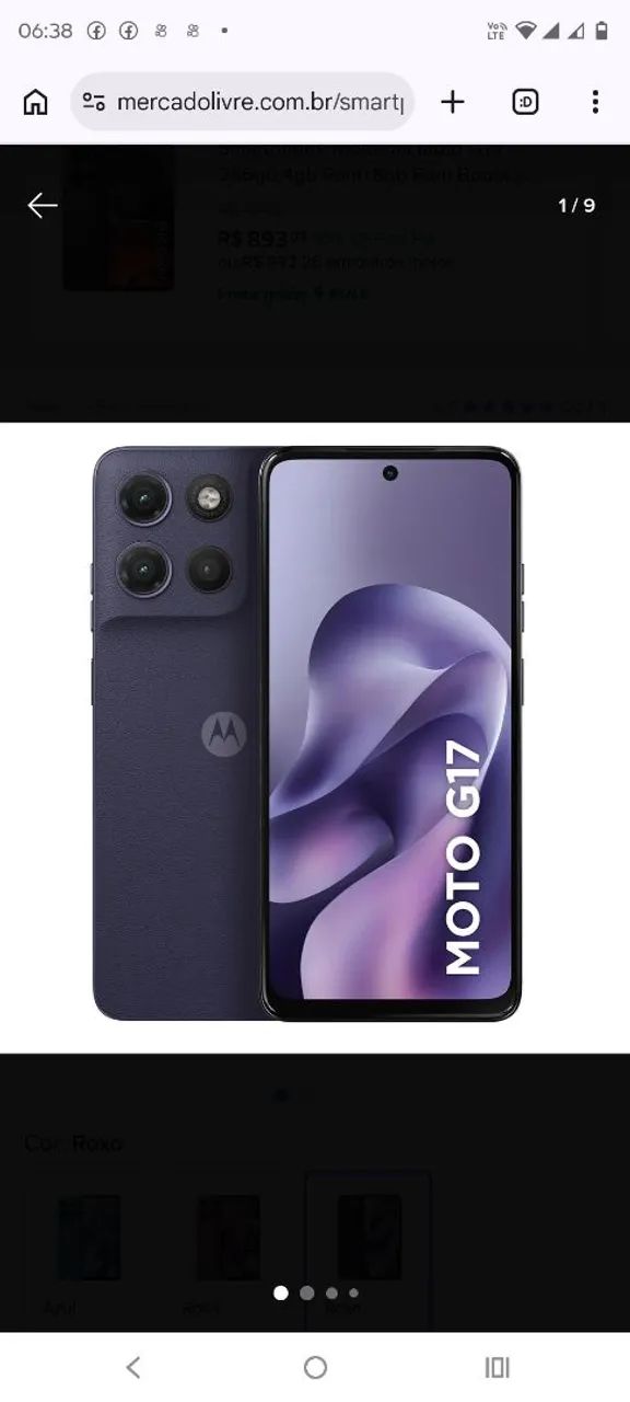 Vendo celular novo 3 meses de uso com caixa e nota 