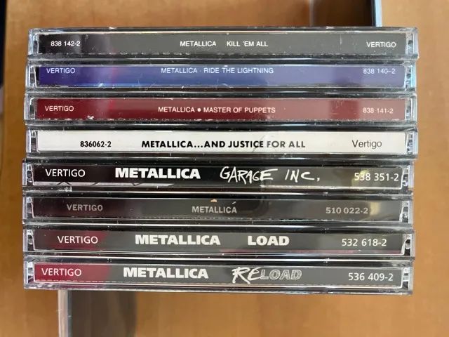 Coleção de Álbuns | 8 CDs - Metallica | Originais - CDs, DVDs etc