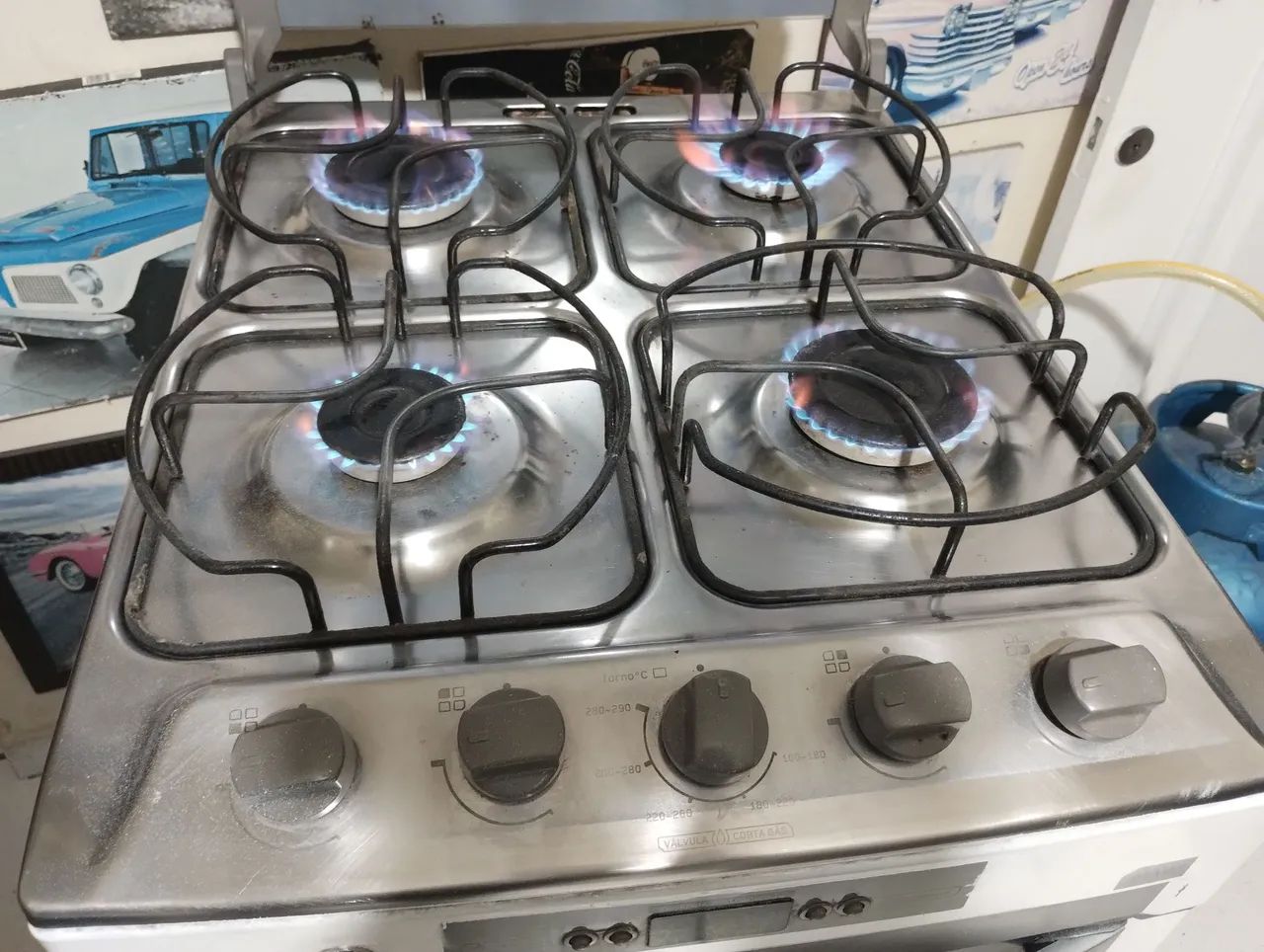 Fogão 4 bocas Brastemp acendimento automático  - Foto 5
