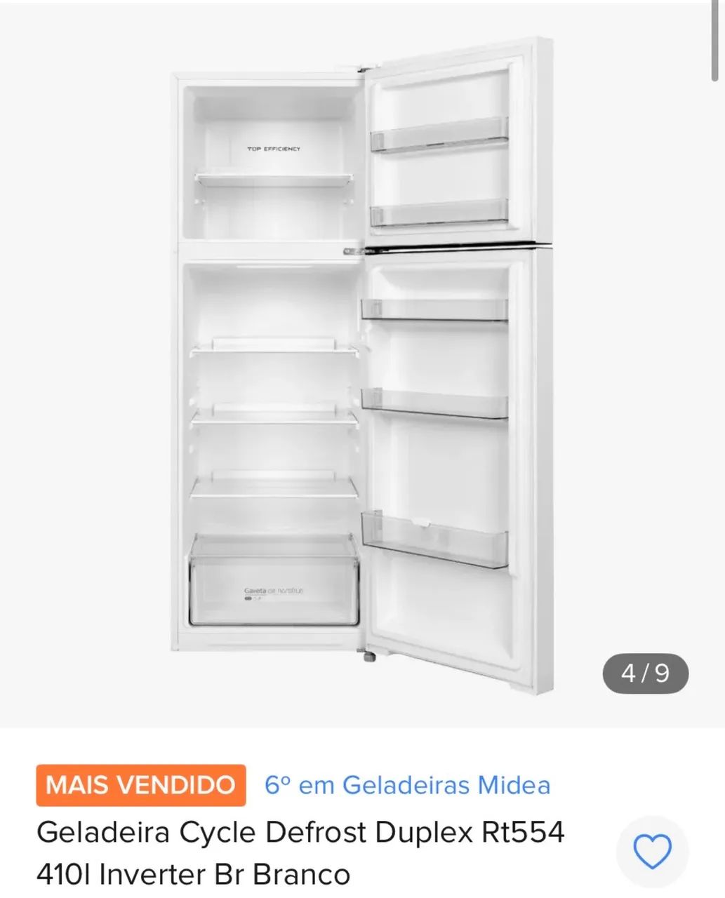 Geladeira midea 410 litros  - Foto 3
