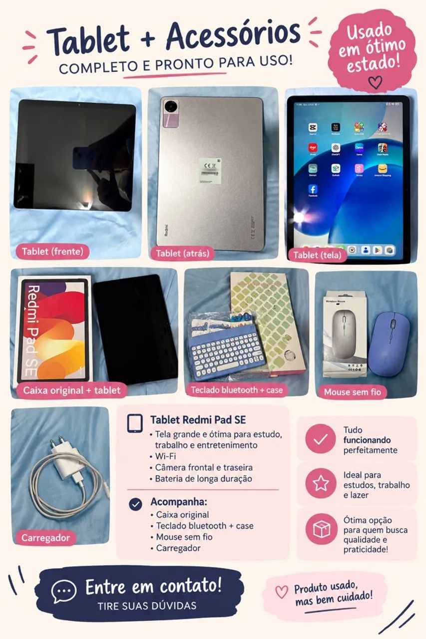 Redmi Pad SE 256 GB - Roxo