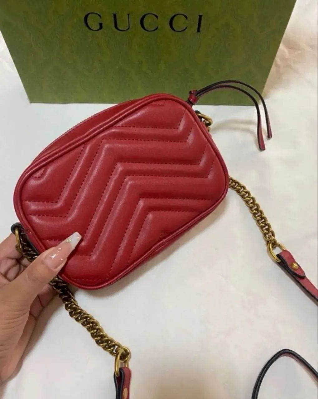Bolsa vermelha Gucci  - Foto 4