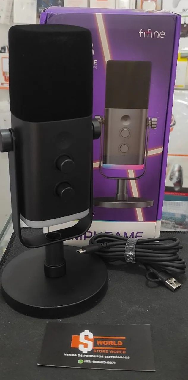 Microfone Condensador FIFINE - Store World 