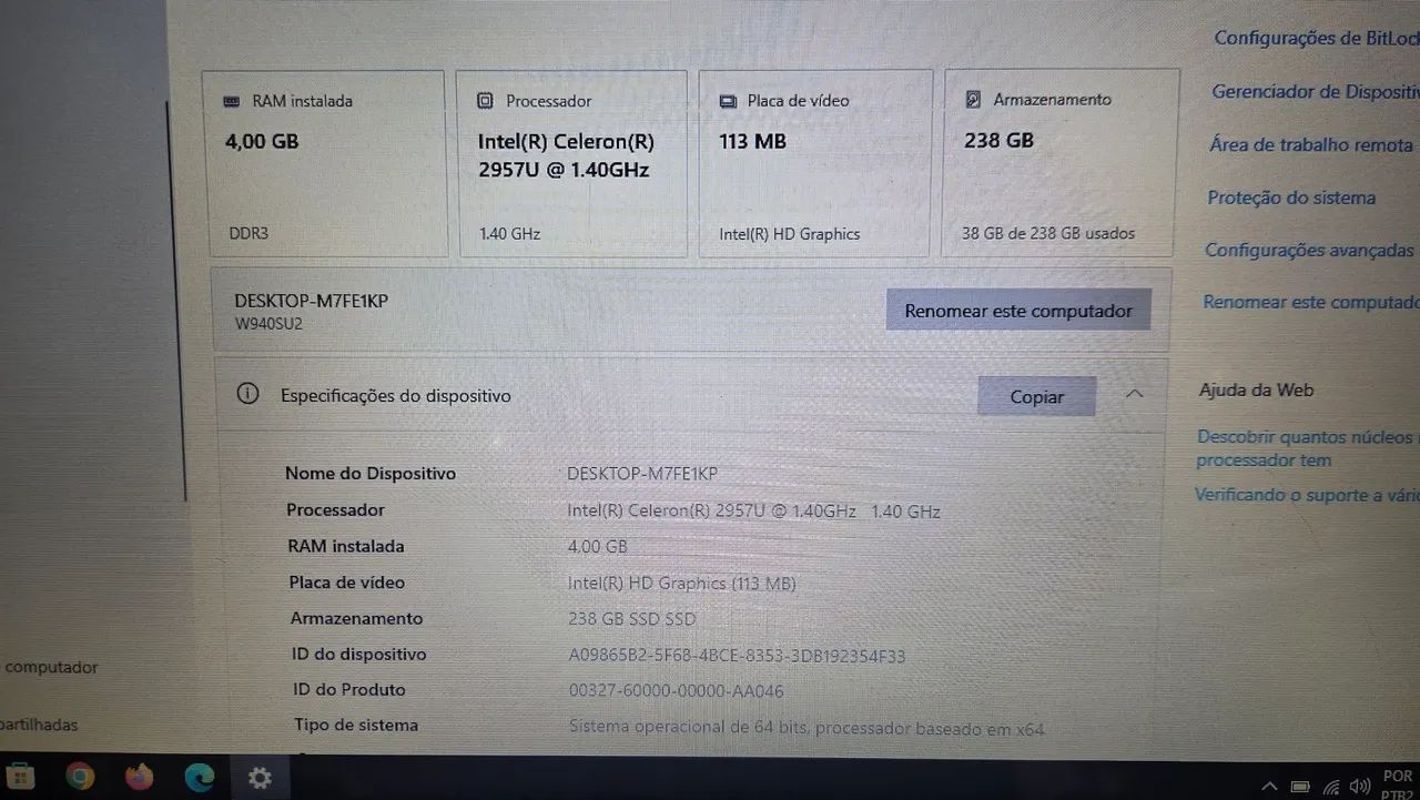 Notebook Positivo - Celeron - 4GB - SSD 256GB - ACEITO CARTÃO - Foto 2