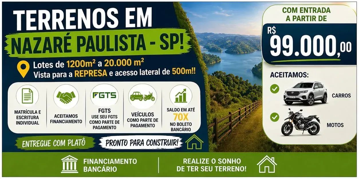 Terrenos Particulares e Documentados / Infraestrutura Completa