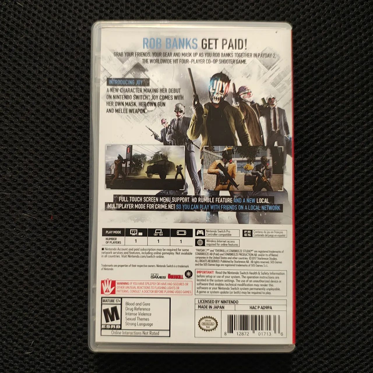 Jogo Payday 2 - Nintendo Switch - RARO! - Foto 4