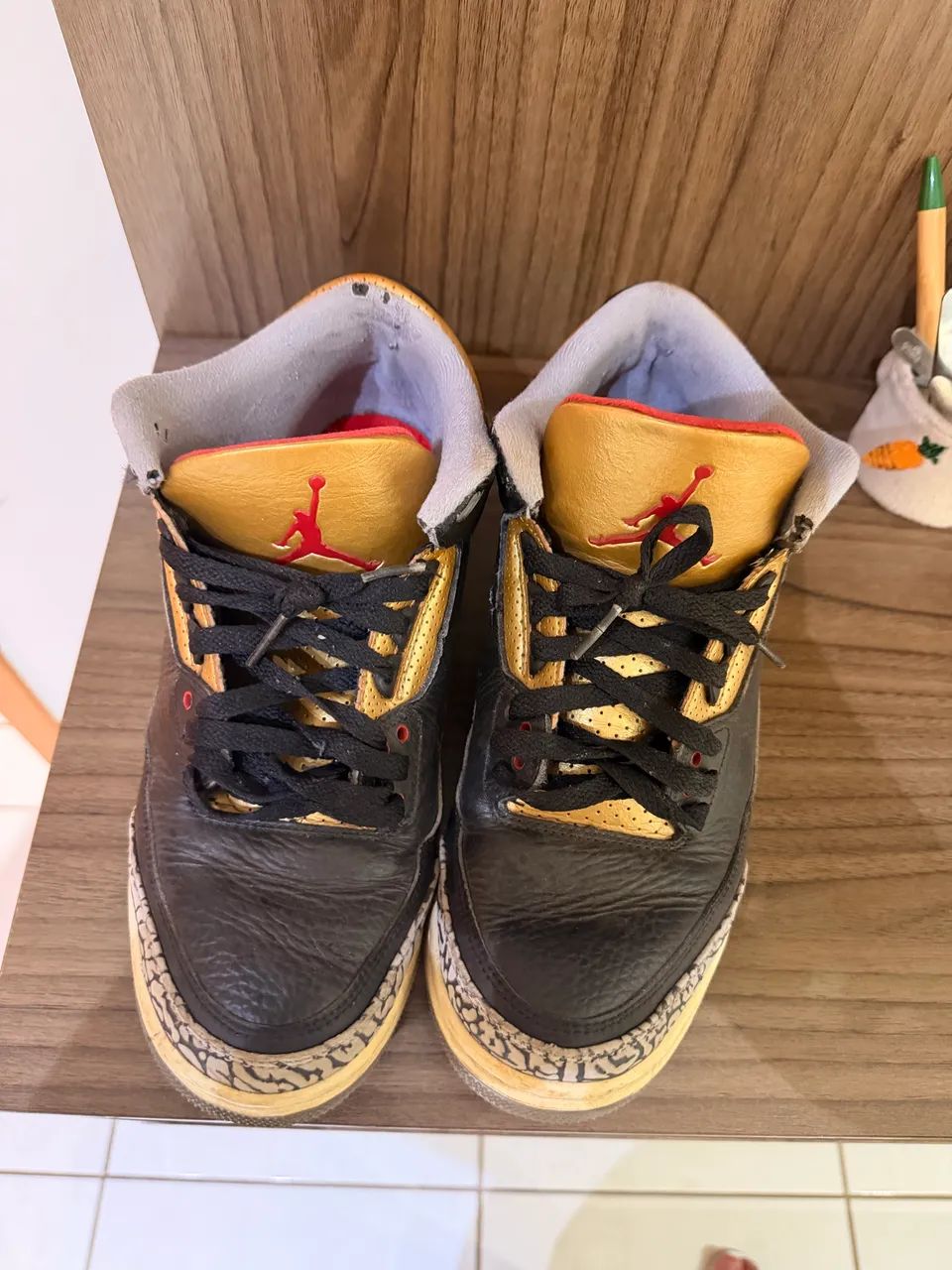 Air Jordan 3 Black Gold - Foto 3