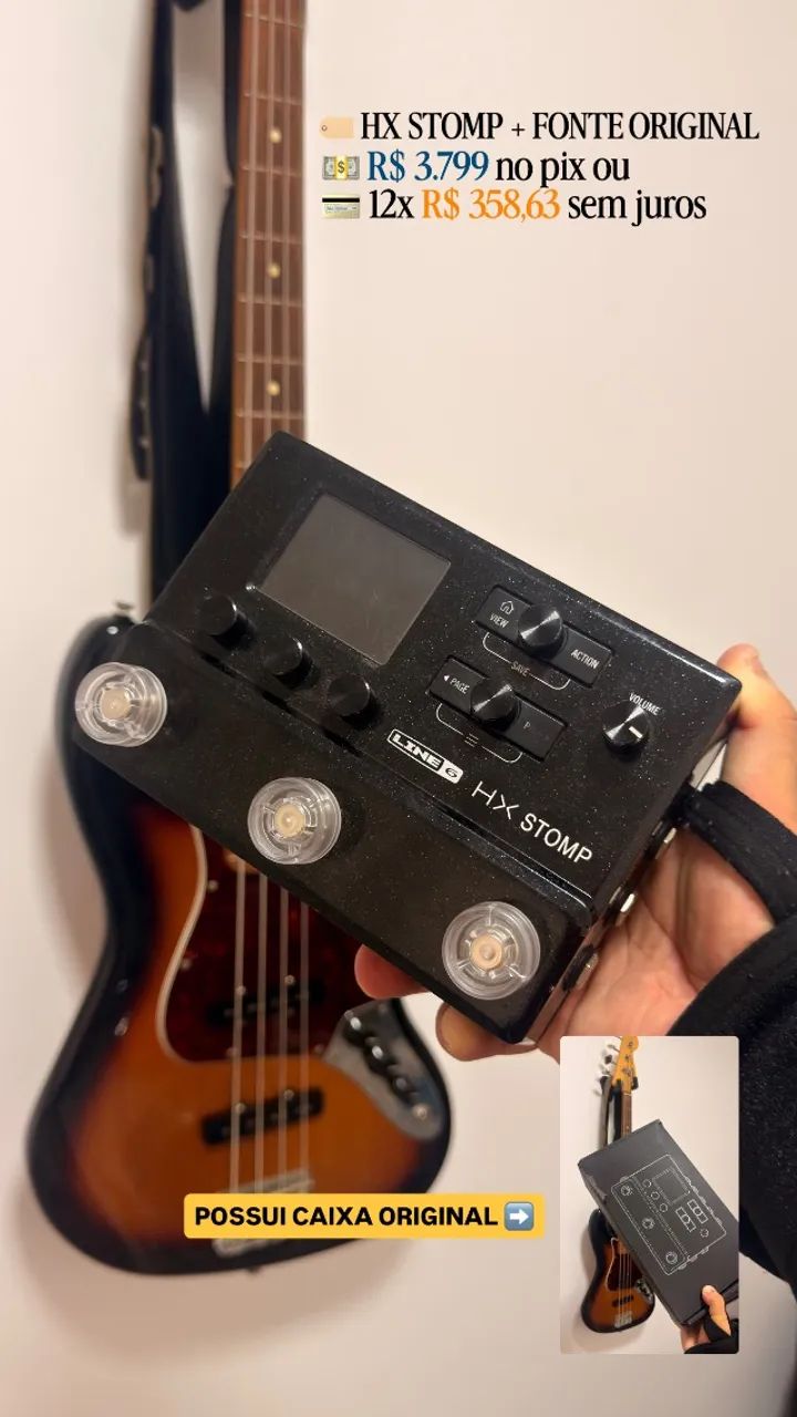 HX Stomp + Fonte Original