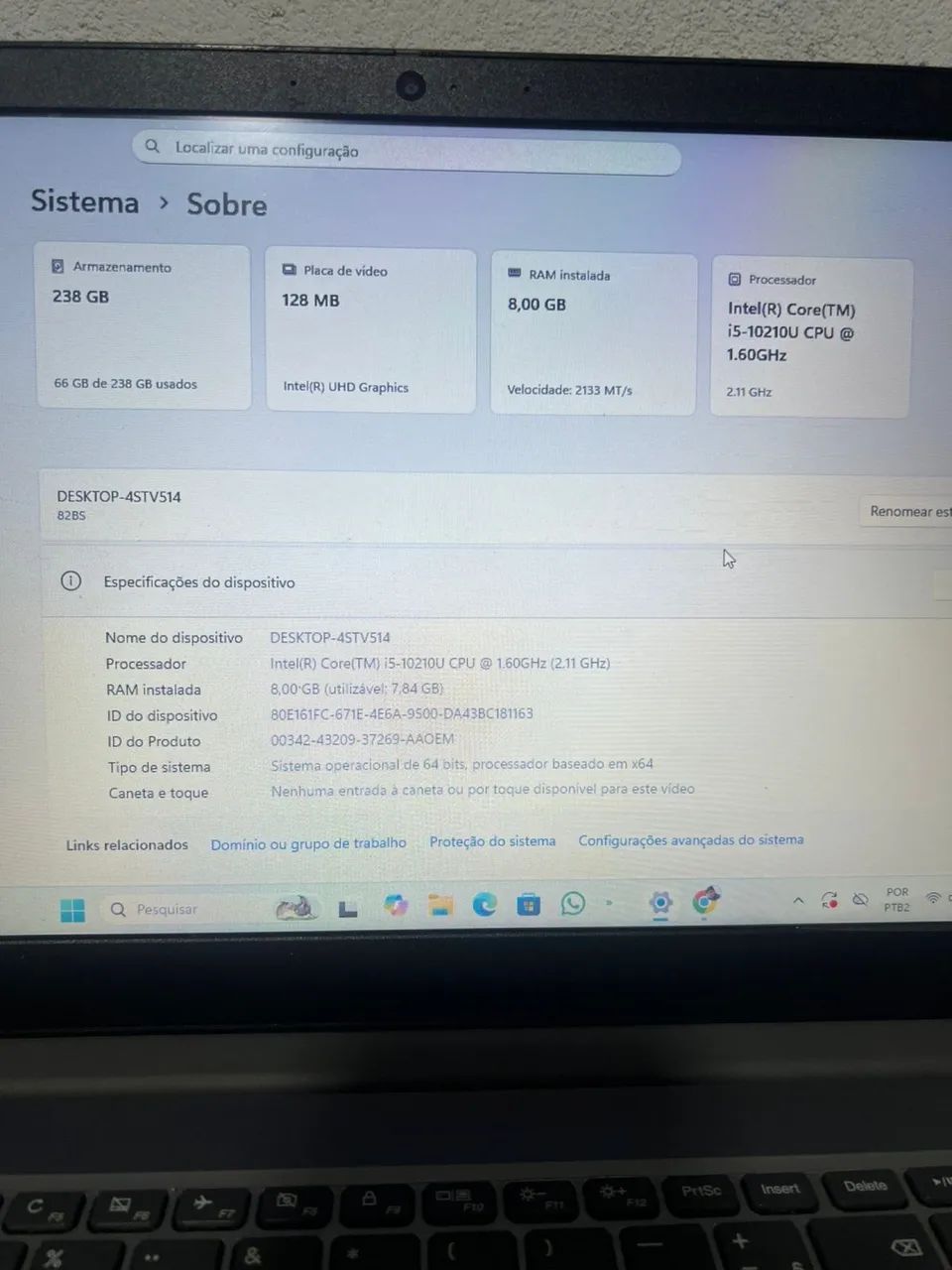 Vendo notebook Lenovo IdeaPad S145-15IML - Foto 4