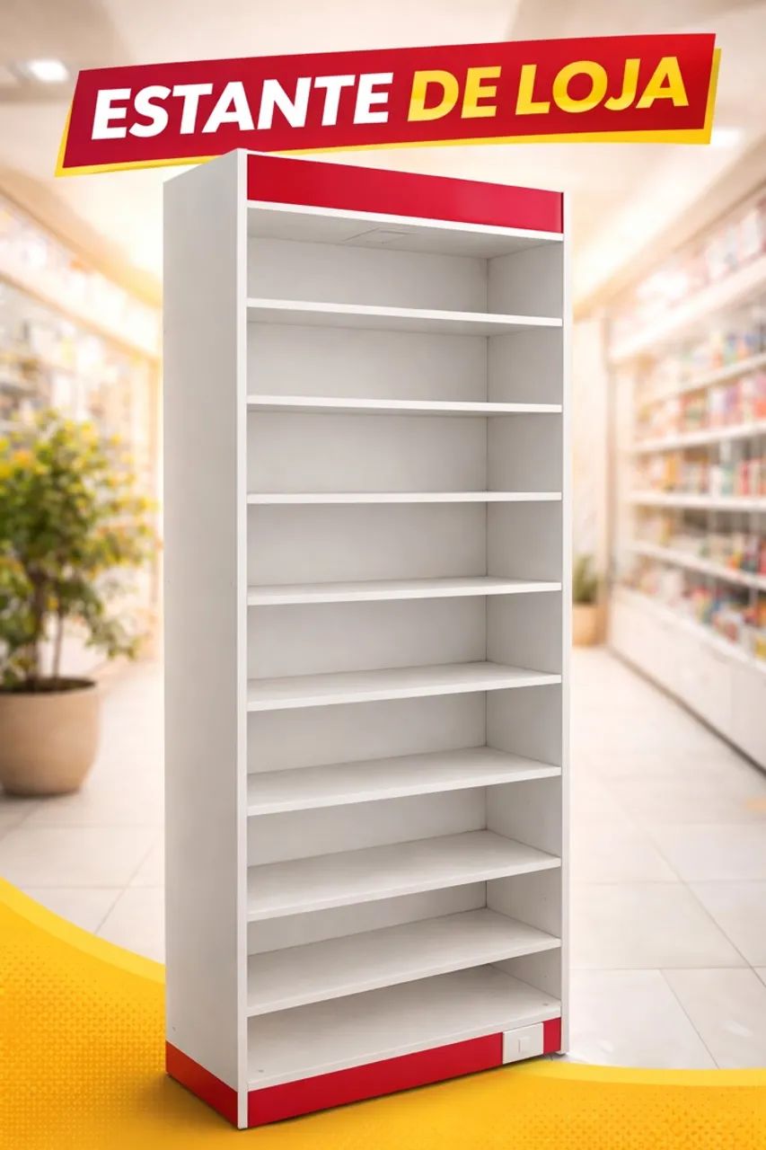 Gôndola estante prateleira de loja 