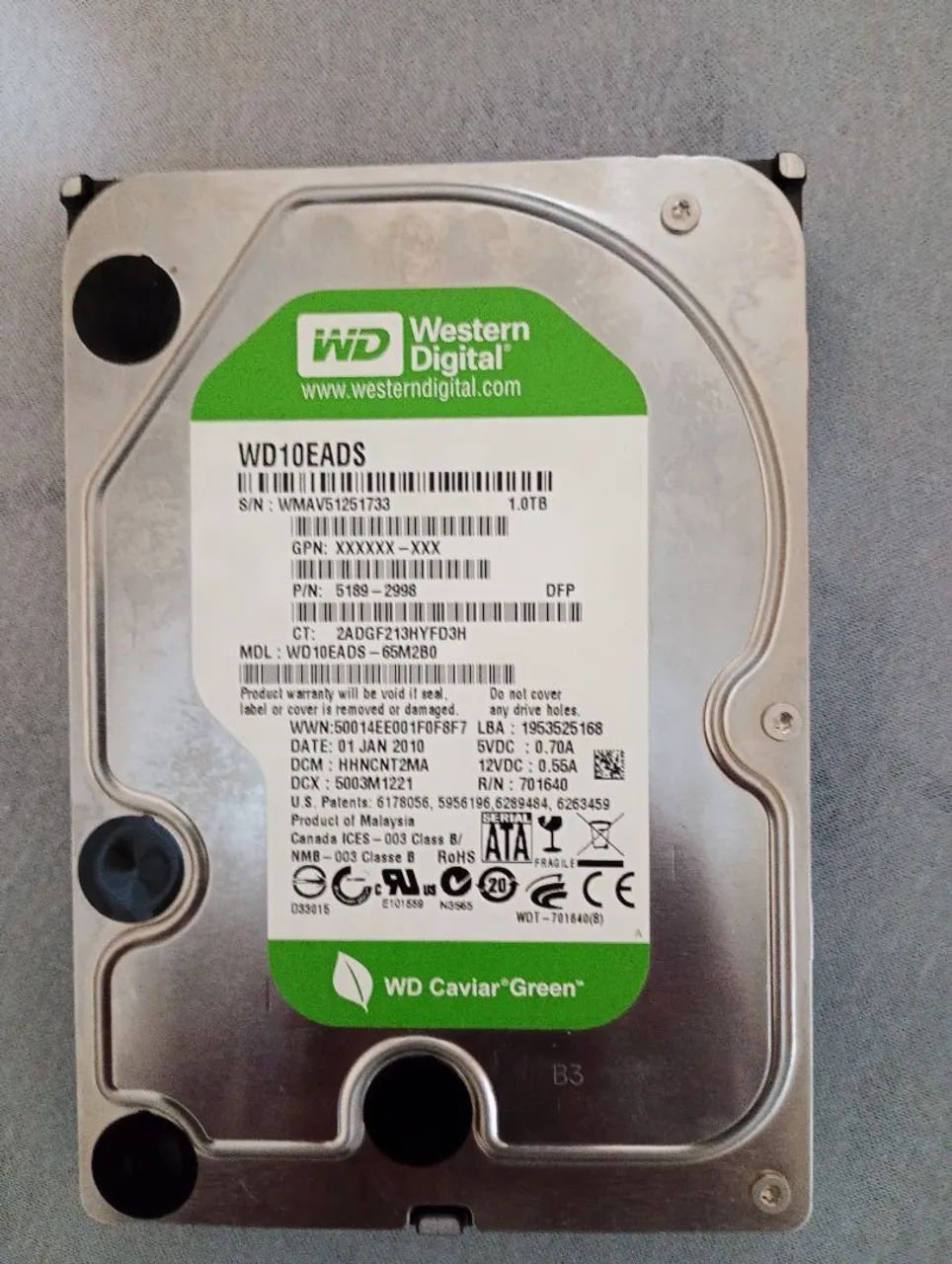 Vendo HD sata 1 tera saudável  - Foto 3