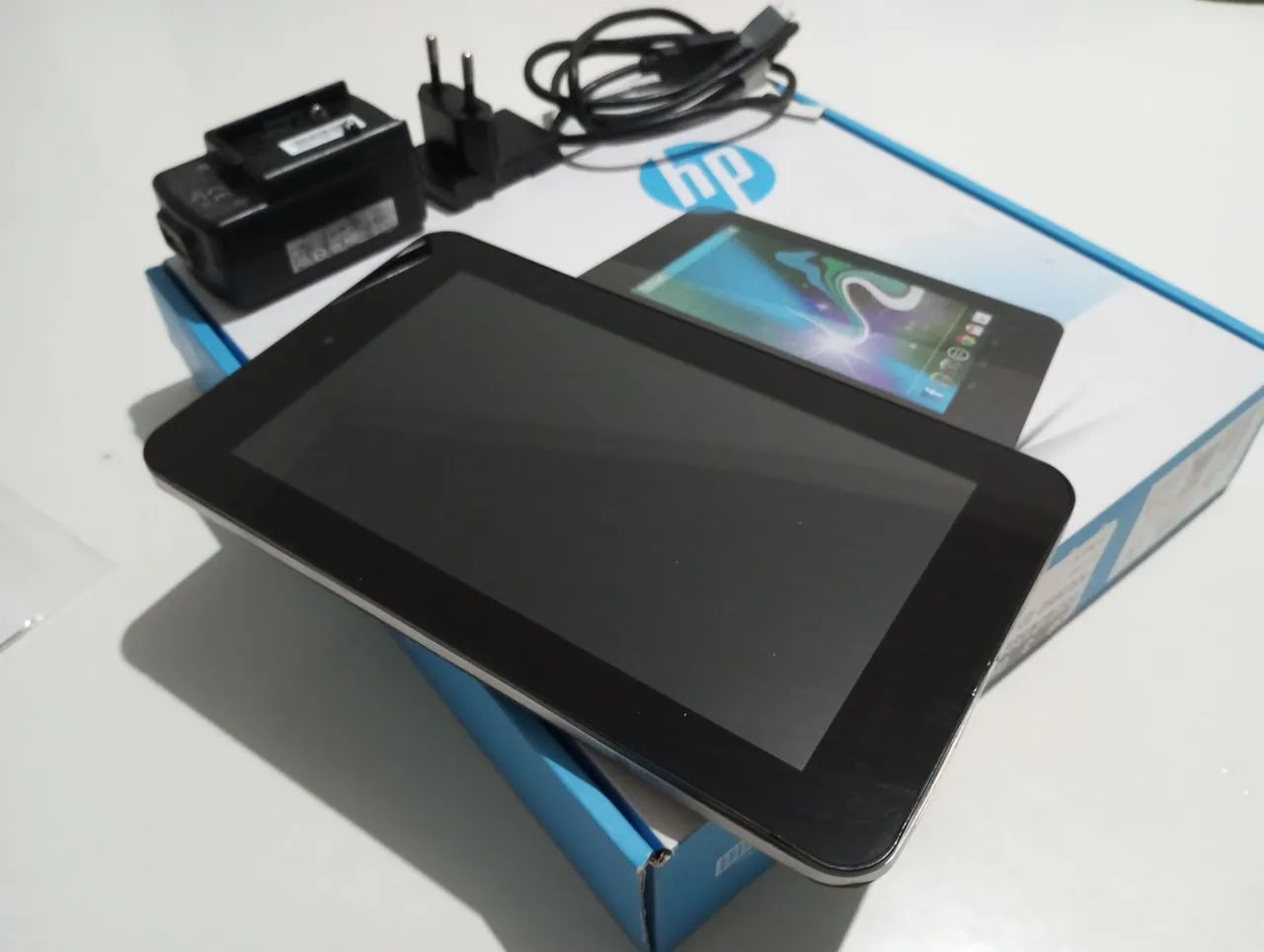 Tablet HP 7" Polegadas Na Caixa Completo Com Defeito Leia o Anúncio 