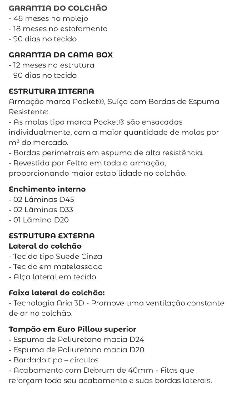 Cama  box + colchão Castor solteiro  - Foto 3