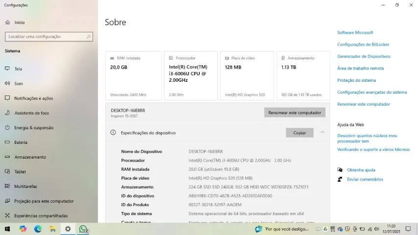 Notebook Dell Inspiron i5-3567 | SSD + 20GB RAM - Foto 5