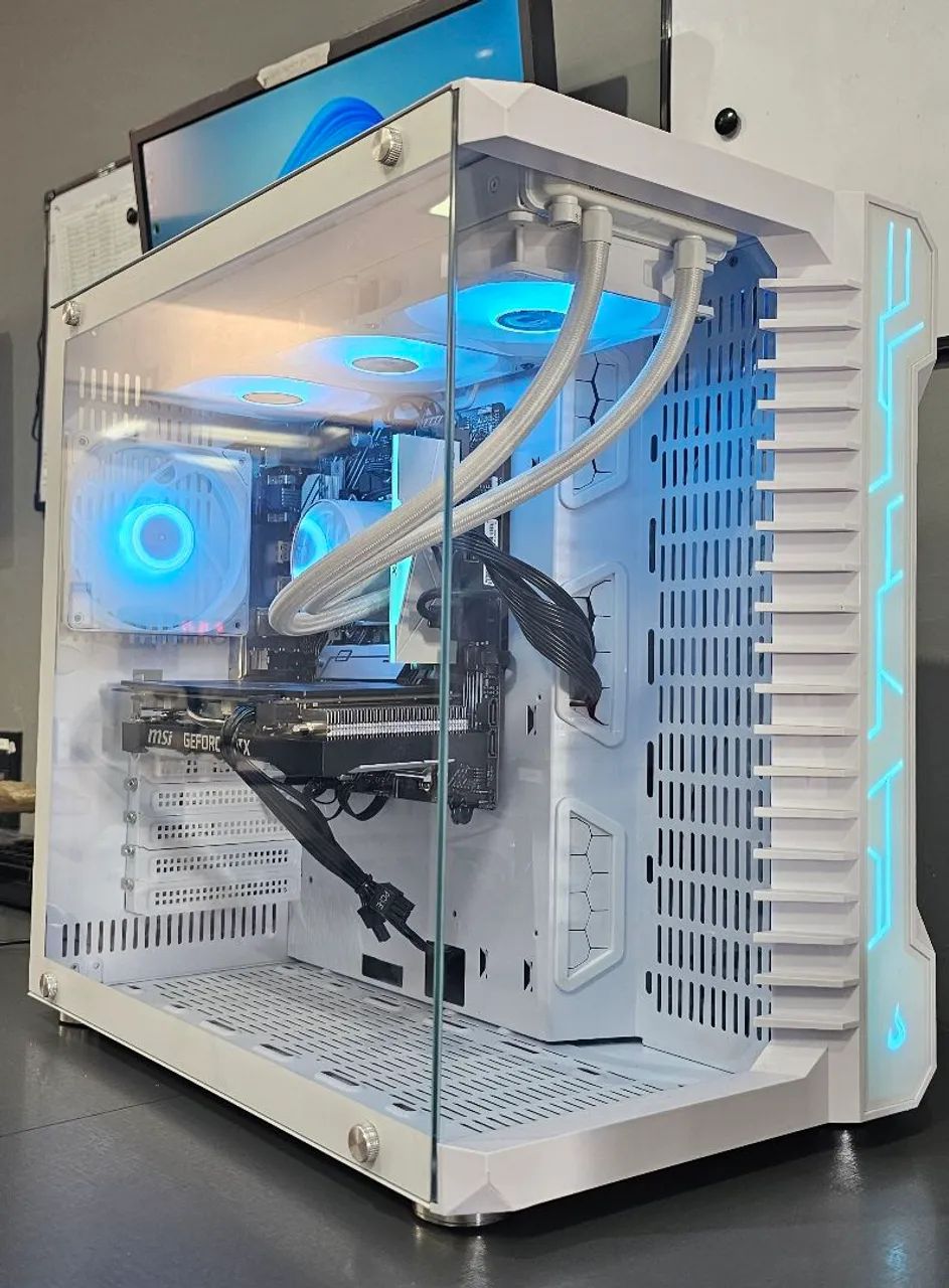 PC GAMER BRANCO INTEL CORE I9 11900F 16GB RGB 3200MHZ 512SSD RTX 2060 6GB - Foto 2