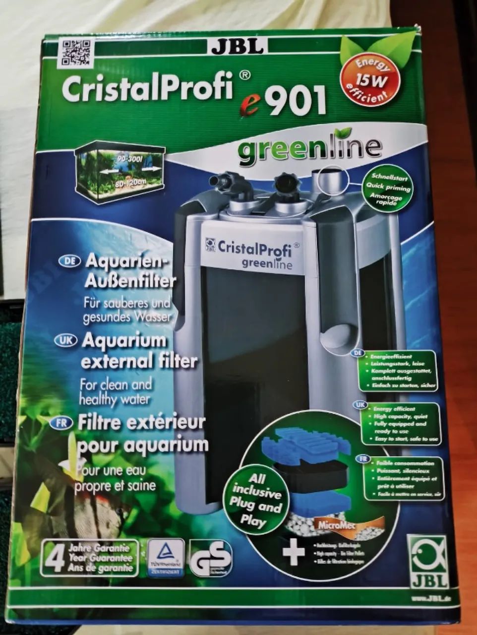 Canister JBL E901 Cristalprofi - Até 300l 900l/h usado 127v