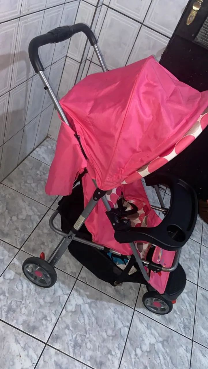 Carrinho de beb ê menina  - Foto 2