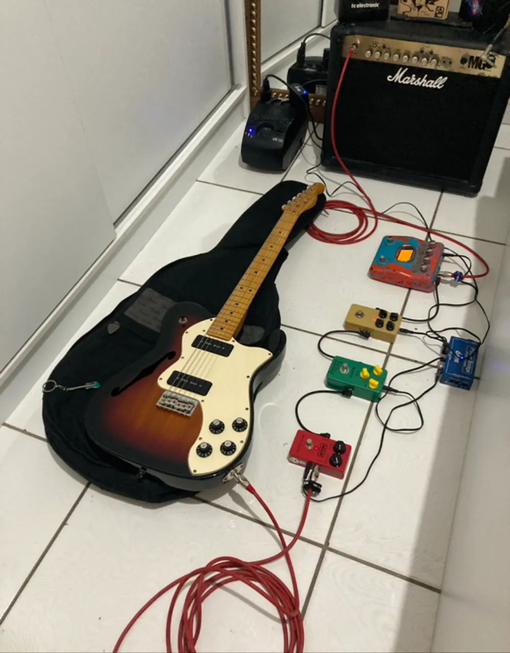 Guitarra Fender Thinline Modern Player  - Foto 6