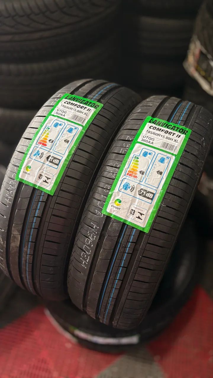 2 pneus novos 185/60/15 PROMOÇÃO r$600,00 O PAR - Peças para