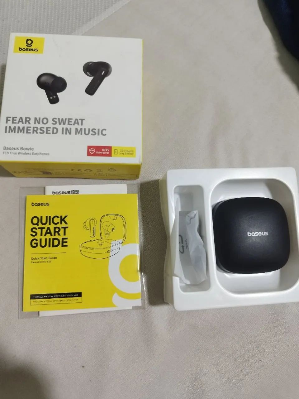 Fone de ouvido baseus e19 alta qualidade 