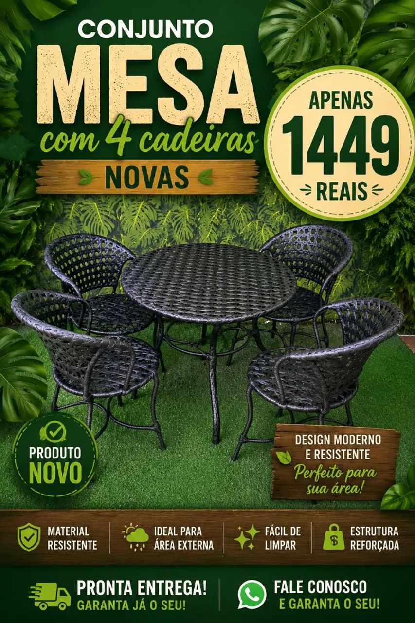 JOGO DE MESA NOVO 