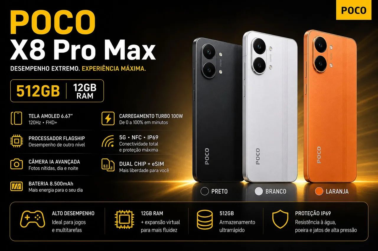 Poco X8 Pro Max 512 GB 12 RAM 
