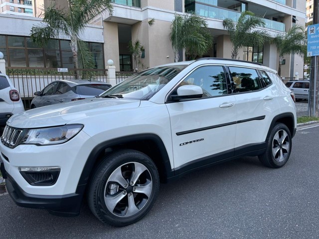 COMPASS LONGITUDE 2017/2017 FLEX. ÚNICO DONO! 20.000KM RODADOS. BRANCO PÉROLA!