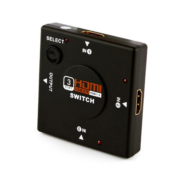 Switch Hdmi Extensão Hub Hdmi 3 portas Tv e Notebook - Foto 2