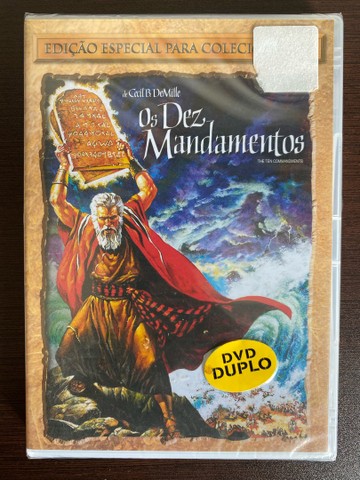 DVD duplo Os Dez Mandamentos -ed. especial para colecionador