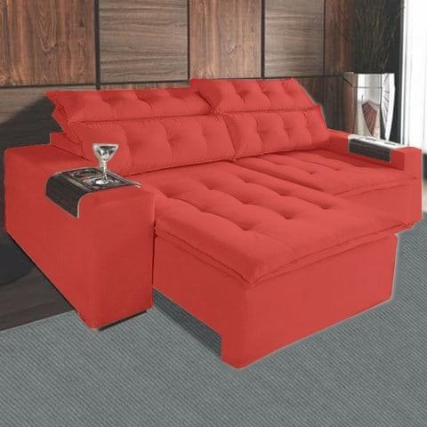 Sala sofá retrátil e reclinável de 230 cm  - Foto 3