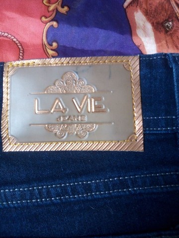 Calça jeans  original La Vie nova azul marinho num 38 - Foto 3