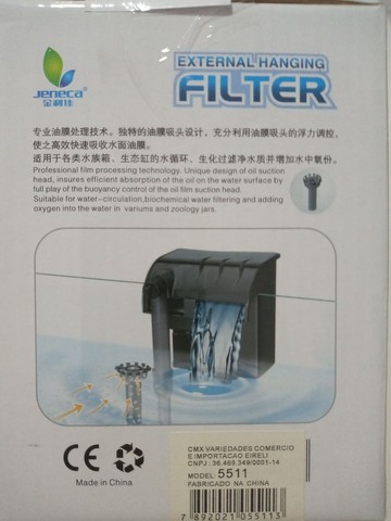 Filtro externo para aquário 110 V