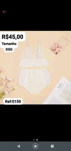 Lingerie linda e maravilhosa super confortável tamanho GG/EXgg - Foto 2