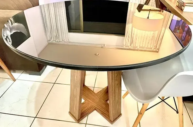 Mesa de jogos madeira maciça de tampo reversivel 1,10x76cm - Garimpo Home