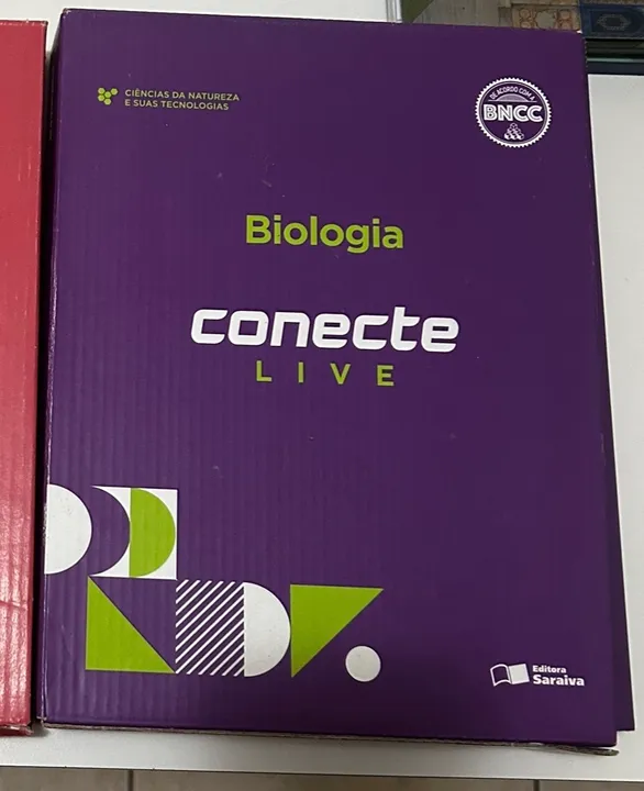 Livros de Biologia - Conecte Live. Nunca usado.