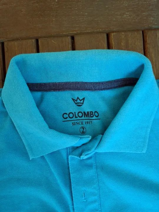 Kit 2 camisas polo Azul e Vermelho - Tam P - Foto 4