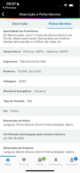 Forno Brastemp a gás de embutir novo - Foto 5