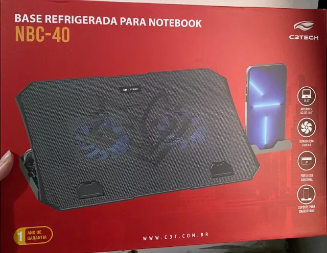 Base para Notebook C3TECH NBC-40BK - Suporte Ergonômico e Refrigeraçã - o Loja Coimbra