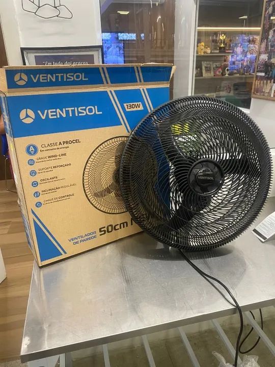 Ventilador de parede comercial 50 cm - 135 watts - 1 ano de garantia - ventisol - Foto 2