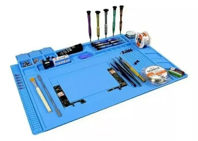 Manta tapete magnética para manutenção em eletrônicos  + um jogo de chaves 