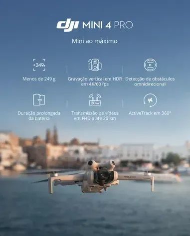 DJI Mini 4 Pro Com SmartController e sem SmartController - Foto 5