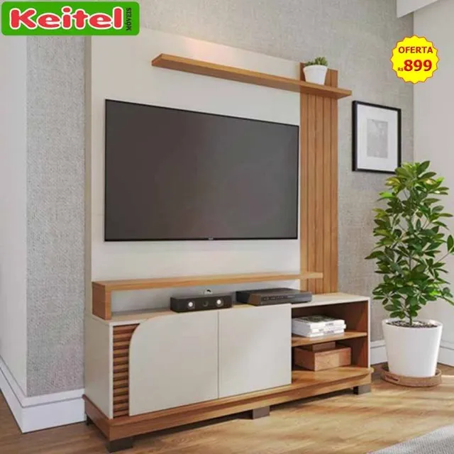 Estante Home Jurerê 1,50 m Off Matte / Freijó