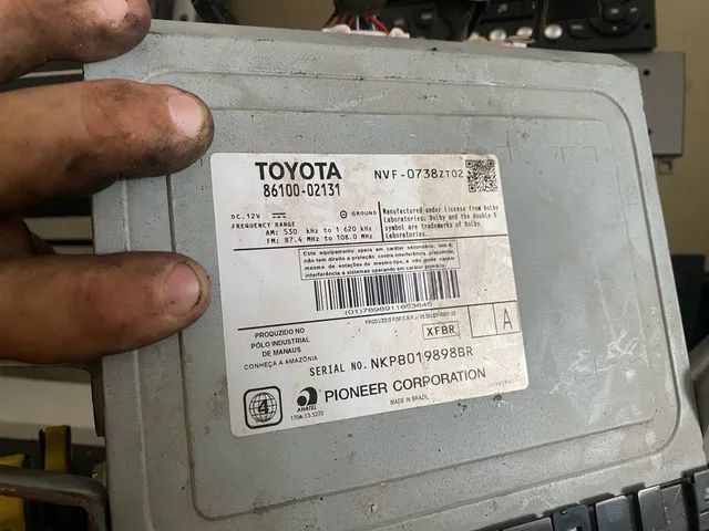 CENTRAL MULTIMÍDIA COROLLA 2015 A 2018 - Foto 2