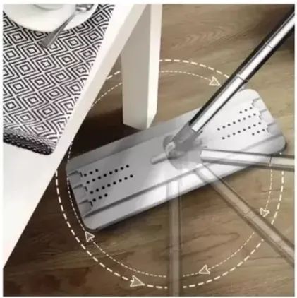 * Mop Flat Tira Pó Esfregão Com Balde Rodo Limpeza Lava/seca +1 Refil grátis z696  - Foto 4